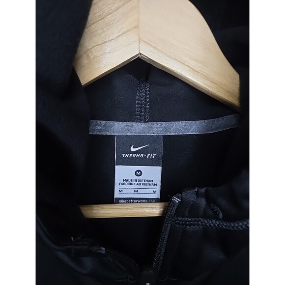 Oklahoma State Cowboys OSU Nike Full Zip Hoodie Therma-Fit, Sz Med, Black/Orange - Picture 5 of 9